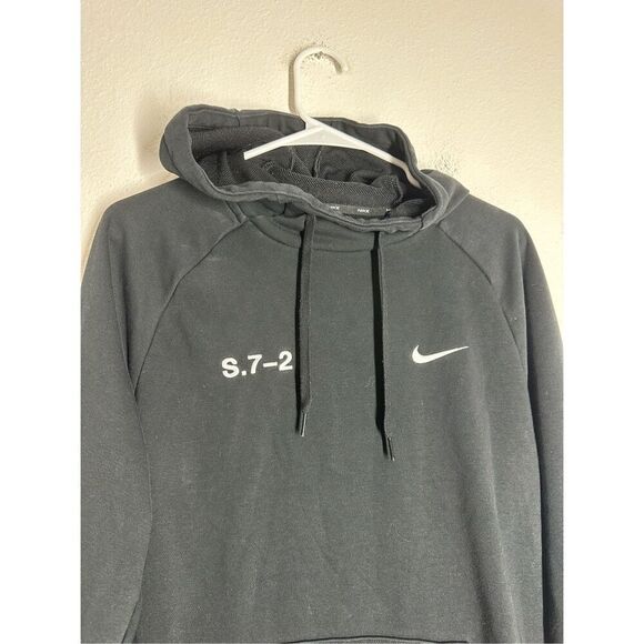 Nike Dri-FIT Studio '72 Men's Pullover Fitness Hoodie Black Green Logo Size S - Picture 2 of 11